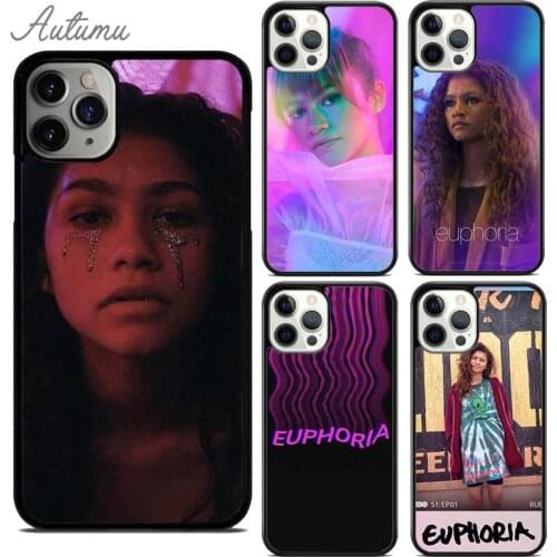 Euphoria Zendaya Phone Case for iPhone 11 12 Pro Max mini X XR XS SE 2020 5 6S 7 8 Plus Samsung Galaxy S8 S9 S10 Cover shell