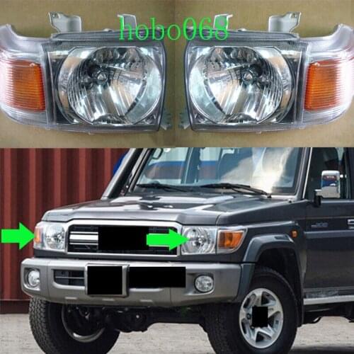 For Toyota Land Cruiser LC70 LC76 LC79 LC71 2007-2015 Car High quality Front Headlight LH&RH 2pcs