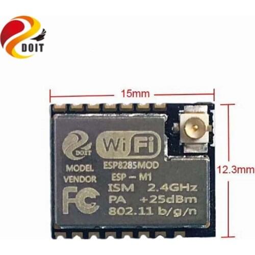 DOIT 10pcs/pack Mini Ultra-small ESP-M1 ESP8266 Serial Transmission Wireless WiFi Control Module Long-distance Low Power Consump