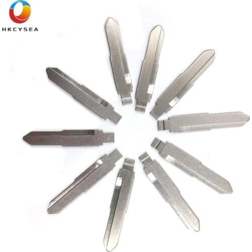 HKCYSEA 10 pcs/lot Metal Blank Uncut Flip KD Remote Key Blade Type #14 For Isuzu /Hainan Mazda Replacement Car Key Blade