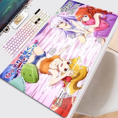 Mouse Gamer Pad Xxl Mousepad Anime Table Pads On The Company Carpet Pc Accessories Gaming Mats Mause Rug Kawaii Plastic Memories