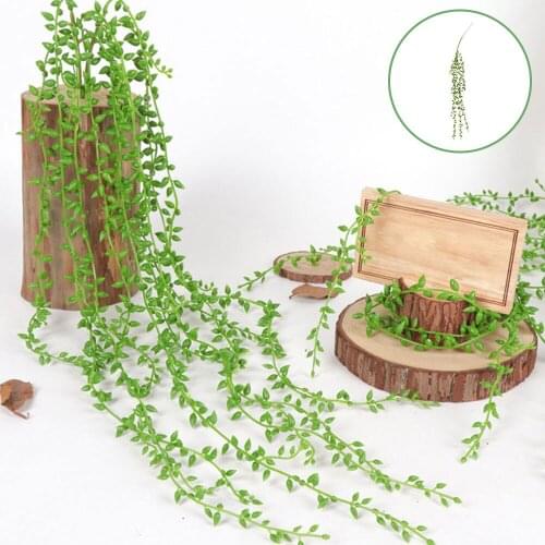 78/90cm Artificial Plants Simulation Rattan Leaves Vivid Lovers Tears Flowers Bunch Vine Leaf String Home Wedding Decoration