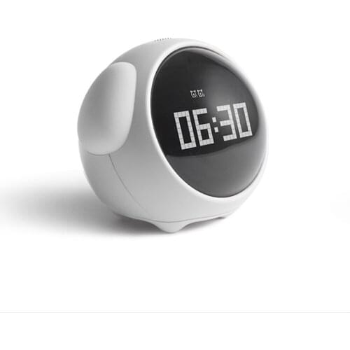 Cute Alarm Clock Expression Pixel Multifunction Digital Multi Function Kids LED Night Light
