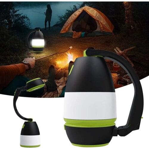 Multi-function Camping Lamp USB Table Desk Lamp Outdoor Hiking 3 In 1 Flashlight LED Tent Lamp Camping Light Lantern Power Bank