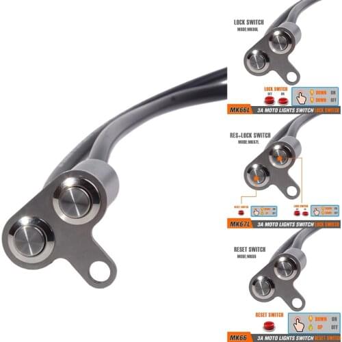 Motorcycle Switch ON-OFF Handlebar Adjustable Mount Waterproof Switches Button 12V Headlight for Electric Bike