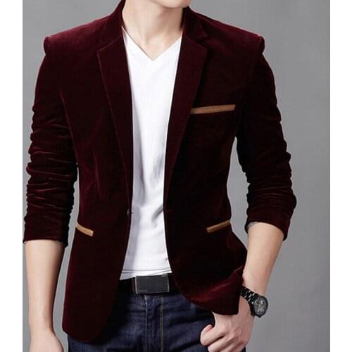 Mens Woon Blends Jacket Plus Size Smart Casual Coat Men High Quality Slim Fit Corduroy Jacket Spring Autumn Men Blended Jacket
