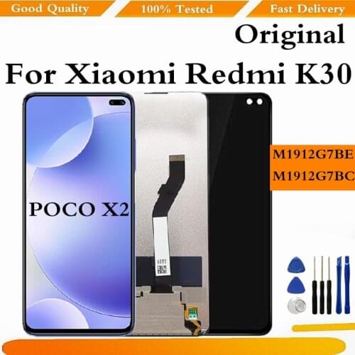Original LCD For Xiaomi Redmi K30 LCD Display Touch Screen Digitizer Assembly For Xiaomi Poco X2 Screen Replacement