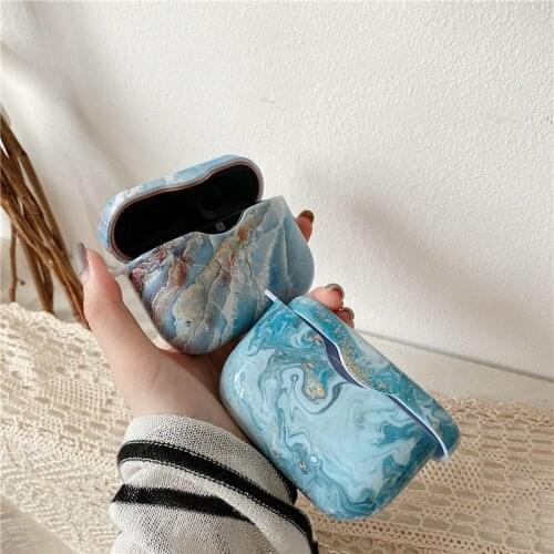 Luxurious Glossy Marble Leopard Hard Plastic Protection Headset Cases For Sony WF-1000XM3 Luxury Earphone Cover Headphone Funda