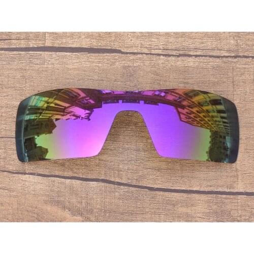 Vonxyz Violet Mirror Polarized Replacement Lenses for-Oakley Oil Rig Frame