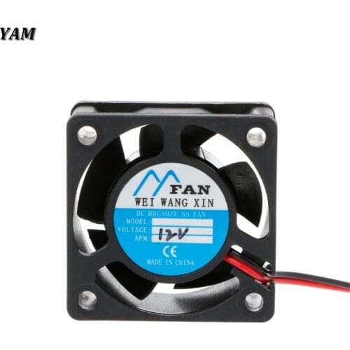 YAM DC 12V 2-Pin 5 Blade Cooler Brushless Mini Cooling Fan 4020