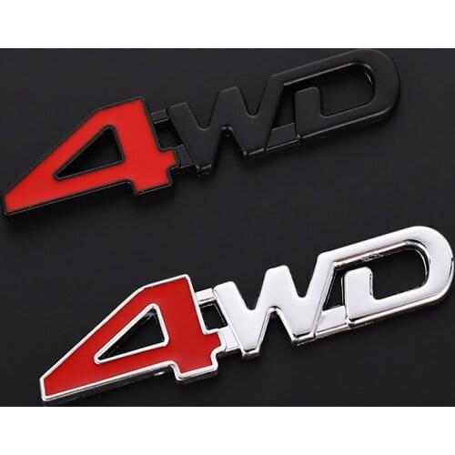 1PC Auto Car 3D Metal Sticker 4WD 4X4 For Hyundai Solaris I30 creta IX25 Suzuki Swift SX4 Lada Vesta Granta Kalina