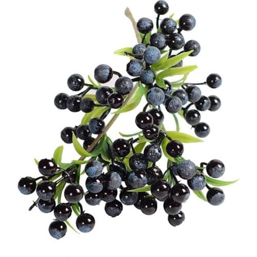 1Pcs Simulation Christmas Fake Berry Picks Stems Artificial Creative Pine Needle Berry Plant For Xmas Party Home Decoration