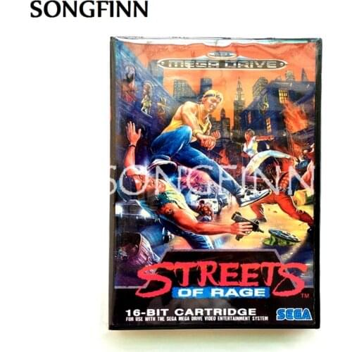 16 bit MD Memory Card With Box for Sega Mega Drive for Genesis Megadrive - Streets Of Rage