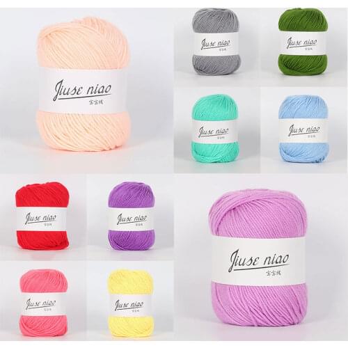 50g/Roll Long Mink Cashmere Yarn Anti-pilling High quality Hand-Knitting Thread For Cardigan Scarf Woman Knitting Yarn Ball