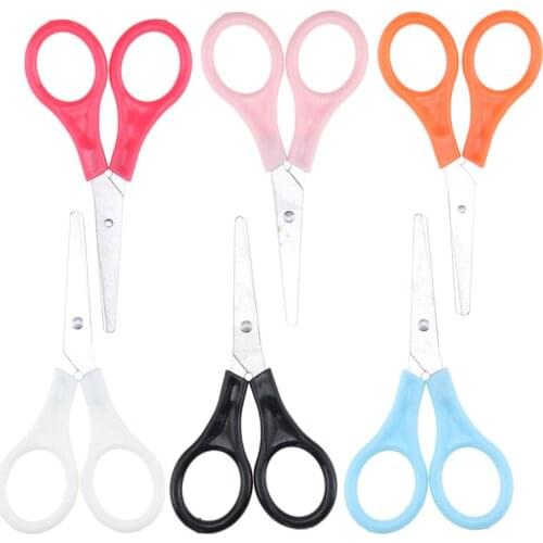 6PCS Paper-Cutting Children’s Stationery Manual Cutting Office Household Thread Cutting Stainless Steel Student Small Scissors