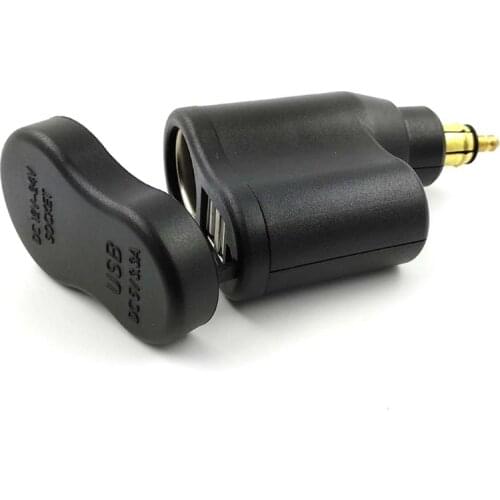 3.3A Motorcycle Power Adapter Dual USB Charger Cigarette lighter Waterproof for BMW Hella DIN Motor Socket Cigarette Lighter
