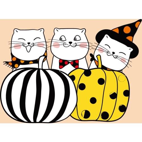AZSG Happy Halloween Pumpkin Cat Clear Stamps/Seals For DIY Scrapbooking/Card Making/Album Decorative Rubber Stamp Crafts
