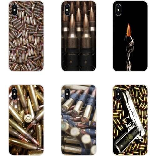 Loose Gold Bullets gun Bullet New Transparent Soft Bag Case For Xiaomi Redmi Note 3 4 5 6 7 8 Pro Mi Max Mix 2 3 2S Pocophone F1