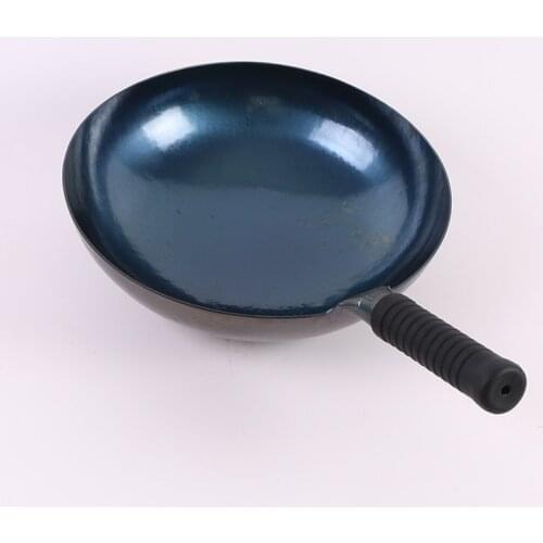 Home Non Stick Cooking Pot Traditional Chinese Wok Cast Iron Cauldron Kitchen Accessories Wok Utensilios De Cocina Cookware BC50