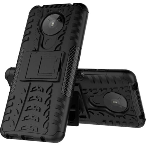 For Nokia 5.3 Case Silicone Hard PC Armor Bumper Phone Holder Anti-knock Case For Nokia 5.3 Cover For Nokia 5.3 Case 6.55 inch