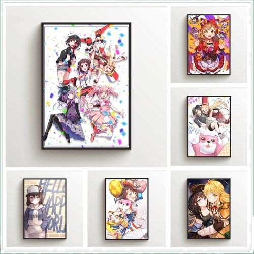 Home Decor Canvas BanG Dream Misaki Kokoro Anime Printed Poster Painting Modern Wall Art HD Pictures Living Room Modular No Fram