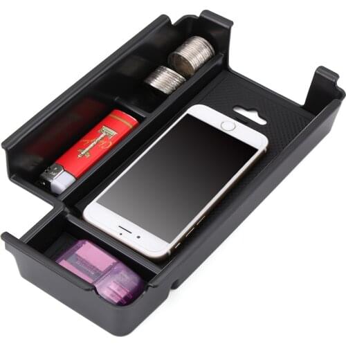 Central Armrest Storage Box Container Holder Tray for Audi A4 B9 2017 2018 Accessories Car Organizer Car Styling