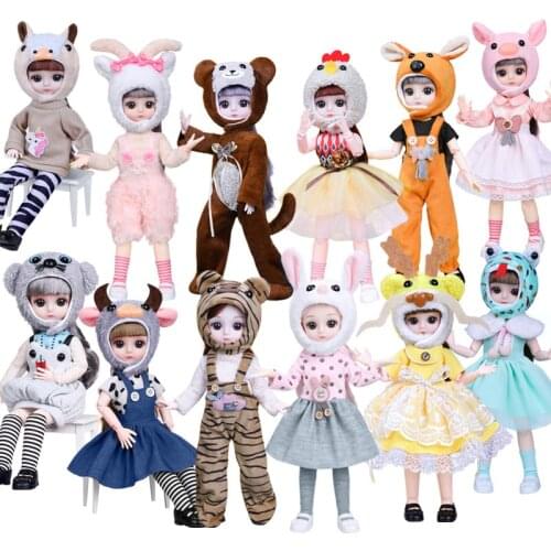 Doll Clothes Chinese Zodiac Cute Clothes Fit 30 Cm-12 Inch American Doll Accessories For Baby Birthday Festival Gift