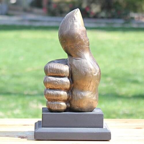 The brass statue of brass crafts thumb boutique business gifts Decor furniture decoration decoration