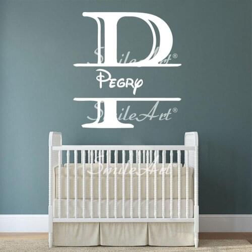 Hot P Custom Name Environmental Protection Vinyl Stickers For Kids Room Living Room Home Decor Vinyl Mural Decal