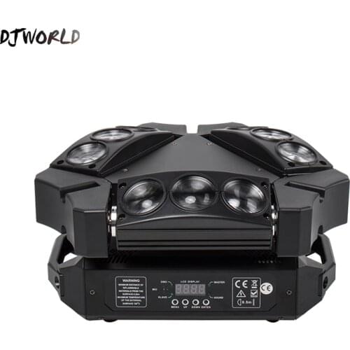 Mini LED Beam 9x10W Spider DMX512 Stage Effect Lighting Good For DJ Disco Party Dance Floor Nightclub And Christmas Decorations