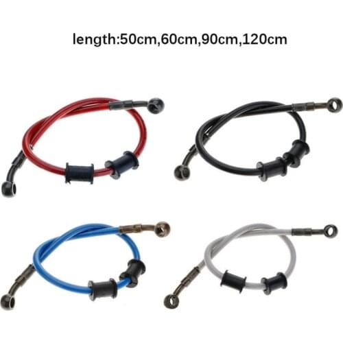 Motocross Woven Hydraulic Steel Brake Line Clutch Tubing Hose Resistant High Temperature Pressure Motorcycle Parts