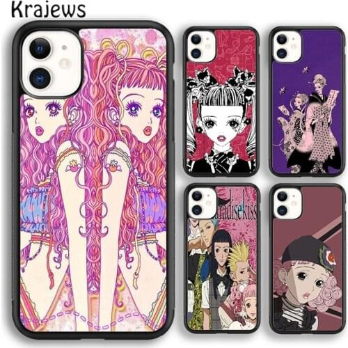 Krajews Anime Paradise Kiss Miwako soft Phone Case Cover For iPhone 5 SE 2020 6s 7 8 plus X XS XR 11 12 mini pro max coque Shell