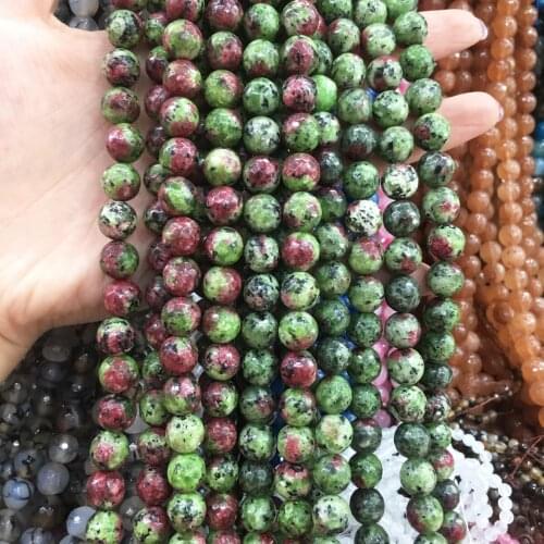 Natural Stone Section Beads 10mm for Jewelry Making DIY Beads Bracelets Bangles Necklace