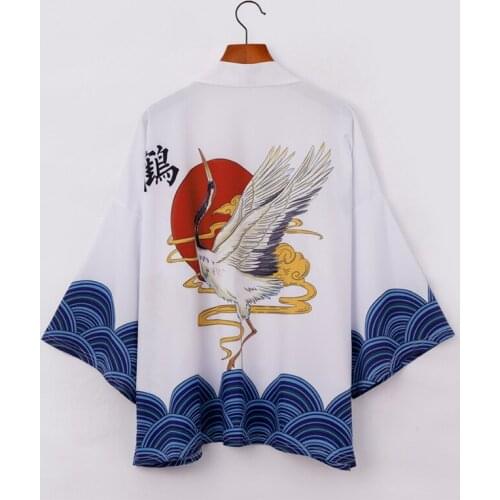 Nightwear Men Japanese Kimono Traditional male kimono cardigan men harajuku streetwear samurai costume yukata male haori obi