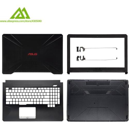 New Laptop Cover LCD Back Cover/LCD Front Bezel/Hinges/Palmrest/Bottom Cover For ASUS FX80 FX80G FX80GD FX504 FX504G FX504GD