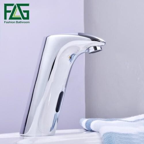New Design Automatic Auto Touchless Electronic Sensor Sink Faucet, single cold infrared faucets tap 8801