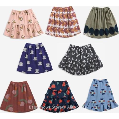 2021 Autumn BC Kids Girls Skirts Cute Floral Printed Baby Girl Skirt Brand Child Toddler Sisters Matching Skirts Fall Clothes