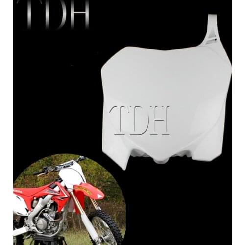 PP Plastic Racing Enduro Front Number Plate Dirt Bike Off-Road Front Number Board for Honda CRF450R CRF250R CRF 450 250 R 09-13