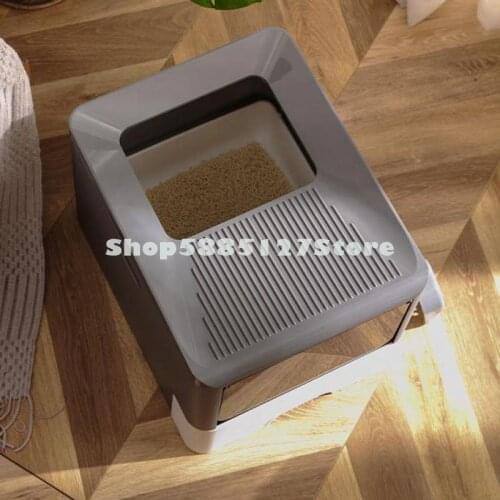 Cat Litter Basin Cat Toilet Drawer Type Odor Proof And Splash Proof Fully Enclosed Top Entry Large Cat Litter Basin Cat Excremen