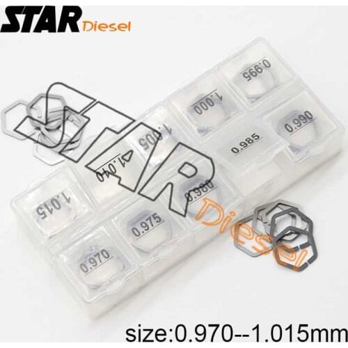 S0026 Piezo Fuel Injector shims B61 Nozzle Adjustment Washers For Siemens Injector Size 0.970mm-1.015mm ( 50 pieces / set)