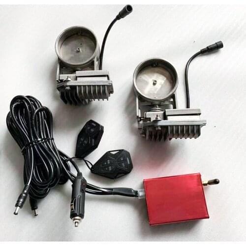 S304 Car Exhaust Sounds Valve System With Remote Controller Double Waterproof Valves Free Design Engrave Logo