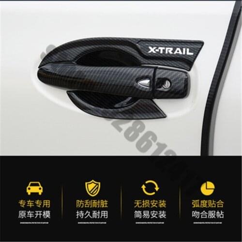 Car styling Chrome Handle cover outside outer door cup bowl accessories moulding trim For Nissan X-Trail X Trail T32 2014~2021