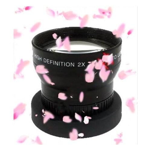 Teleconverter lens 37MM 2.0 times Extender lens 2.0X (silver/black) additional lens