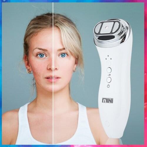 Ultrasonic Skin Scrubber Deep Cleaning HIFU Face Scrubber RF Frequency Portable Facial Cleansing Skin Care Products Face Lifting