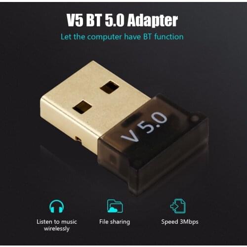 V 5.0 Protocol USB Bluetooth 5.0 Adapter Dongle CSR 4.0 Wireless Audio Receiver Transmitter for PC Computer Speaker