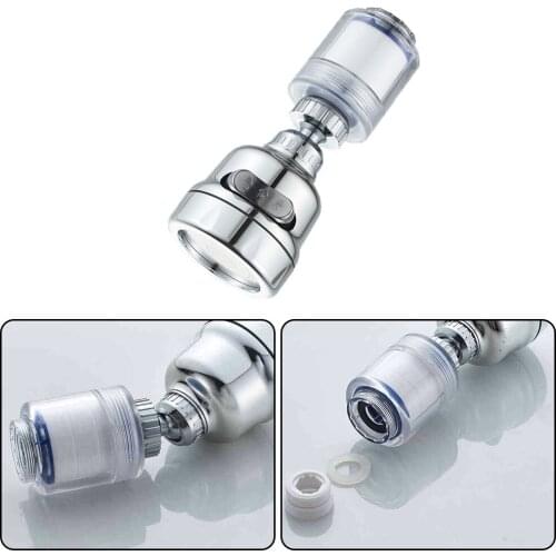 Kitchen Sink Water Saving Tap Foamer Aerator with 3 Modes Splash-proof Swivel Head Faucet Nozzle Bubbler Filter Shower Connector