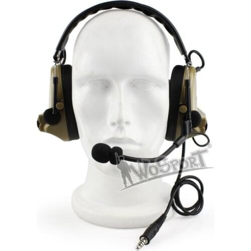 HIGH Quality Outdoor Noise Block Earmuff Microphone Earphone Hunting Airsoft Headset Thick Cushion Tactical MIC Headphone