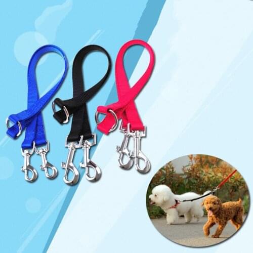 WALK 2 Two DOGS Leash Double Twin Lead Walking Leash Two Pets Cats Dual Couple Dog Leashes Nylon V Shape Leash Pet Accessories