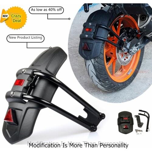 Motorcycle Rear Fender License plate Light Holder Support With For KTM Duke 390 DUKE 200 2017 2018 Motorcycle Accessories