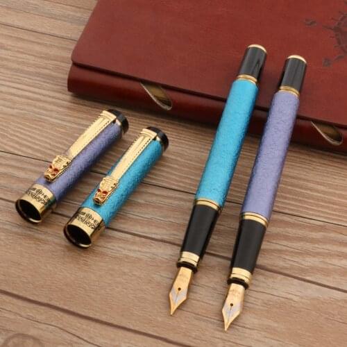 Golden Dragon Chinese painting plum blossom Calligraphy Nib Fountain Pen